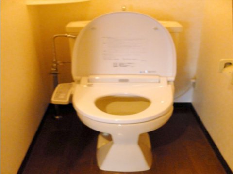 共用トイレはウォシュレット付きです