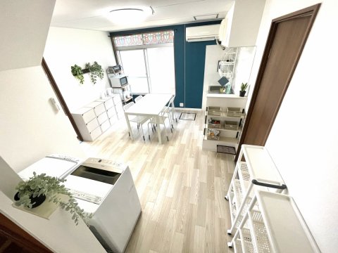 キッチンの作業台スペースもあり、動線を考えての設計！