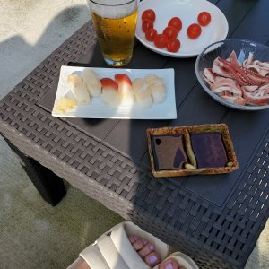 お休みは屋上で一杯( *´艸｀)