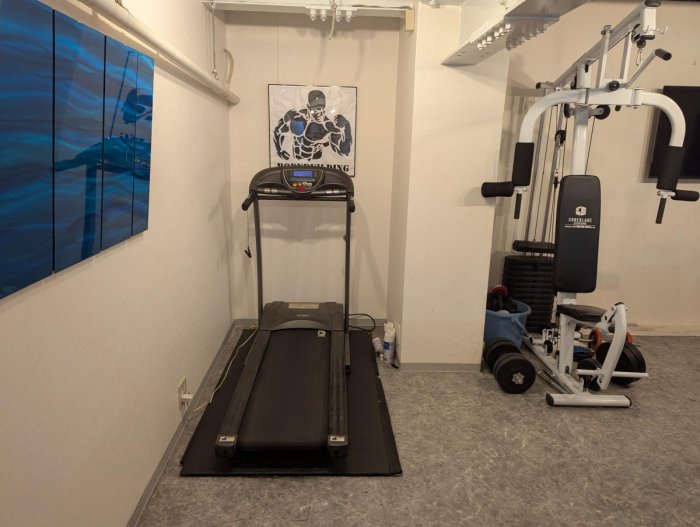 ジムもお御自由にお使いください。