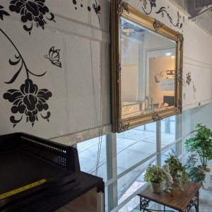 螺旋階段の上です